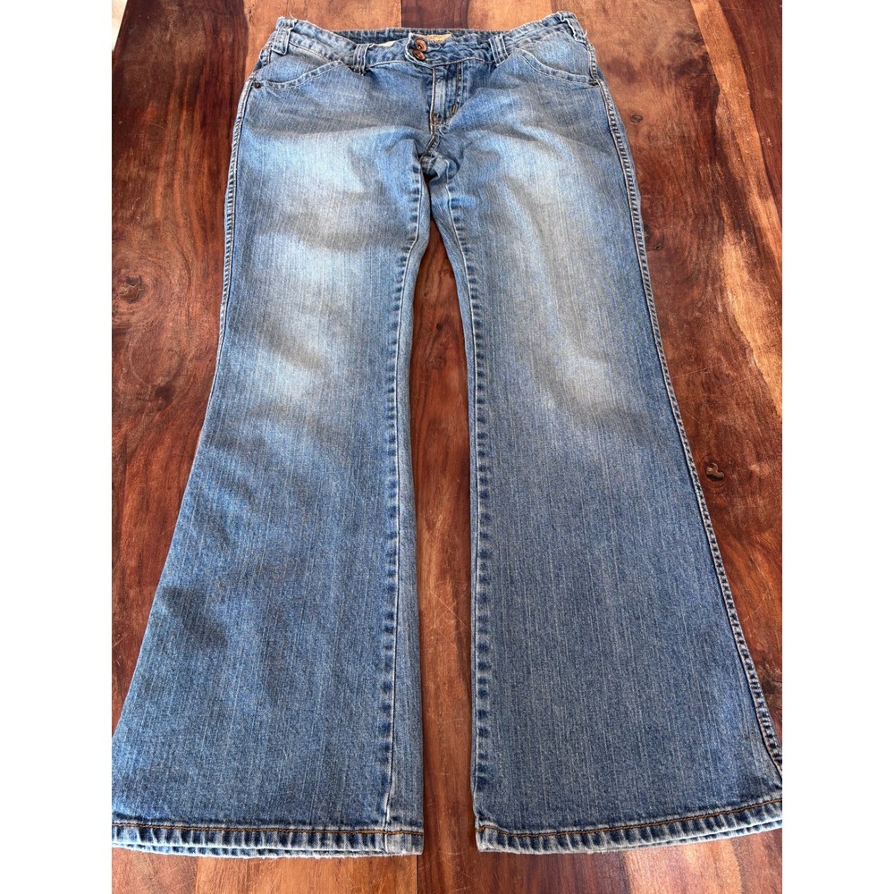 Paris Blues for Bluenotes flare jeans women W30 L32 light wash y2k boho denim